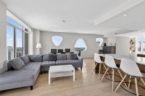 Surrey Apartment | 3BR Penthouse with Skyline Views & Patio