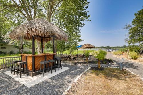Waretown House | Dock + Backyard Bar: Spacious Barnegat Bay Retreat
