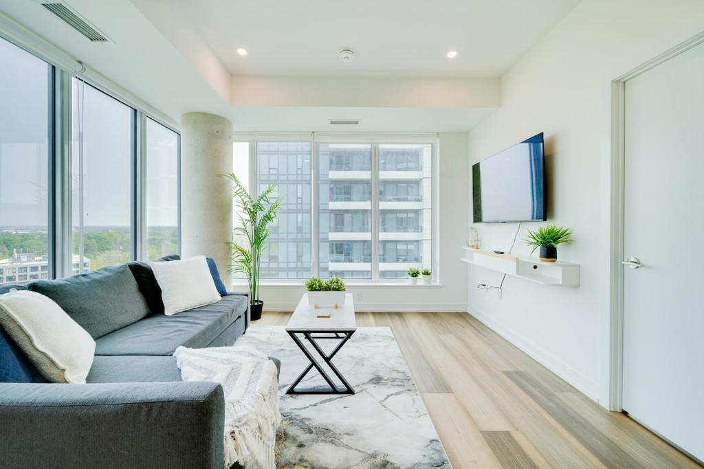Kitchener Apartment | Elegant Open-Concept Condo in Downtown K-W