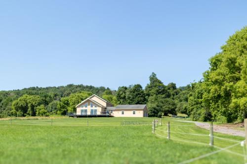 Deansboro House | House with Scenic View, Deck, Hot Tub & Barn