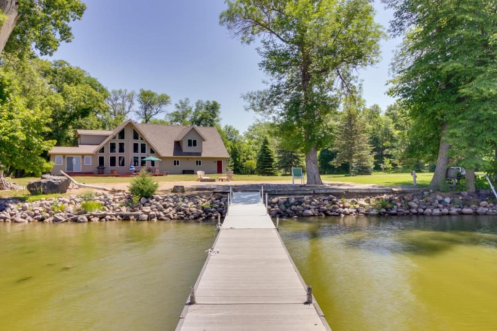 Sunburg House | Lakefront Sunburg Vacation Rental with Boat Dock!