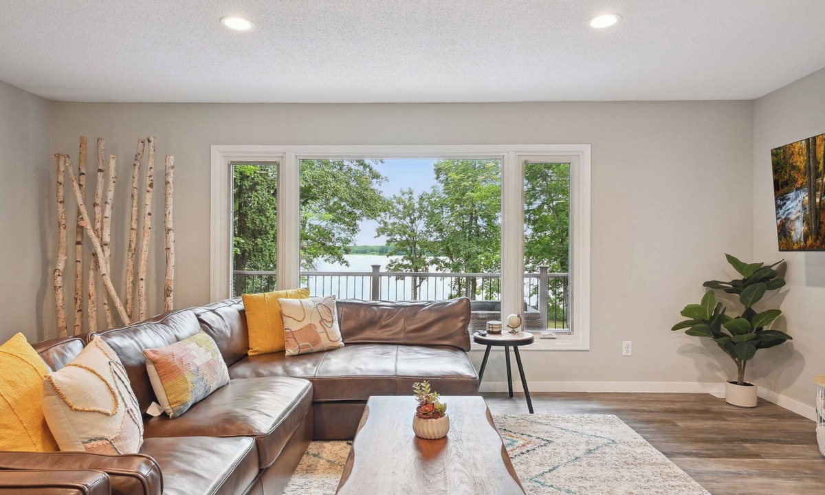 Deerwood Cabin | Modern Lakefront Home with Game Room and Large Deck!