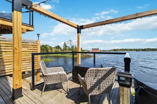 Lunenburg Apartment | Private Oceanfront Suite Hot Tub & Fireplace
