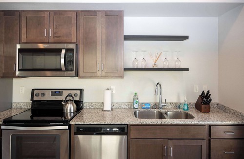 Historic Southwest Apartment | Contemporary Apartment with Balcony - Steps from Mayo Clinic, Free Parking!