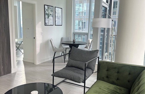 Toronto Entertainment District Condo | Executive Furnished 2 Bedrooms and an Office NOBU Condo