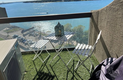 Corunna Condo | 2-Bedroom Condo with WiFi, AC with Million Dollar View of the St.Clair River