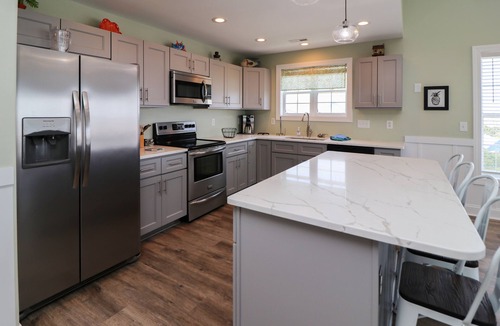 Emerald Isle House | 2nd Row Duplex with elevator, views, community pool, and direct beach access.