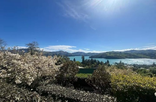 Akaroa House | Akaroa Harbour Views | Deck, Cosy Fireplace