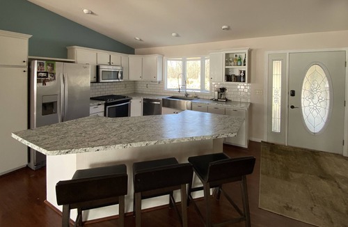 Perham House | Big Pine Lake home - Great Sand Beach! Level Lot!