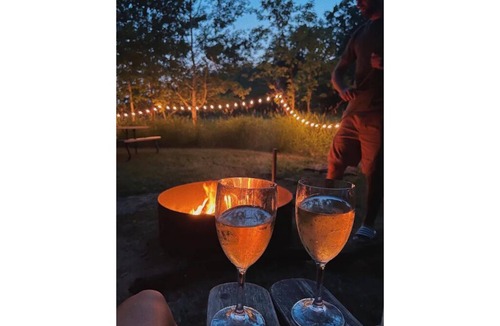Battle Lake RV Rental | Birch Tent at The Grove Glamping