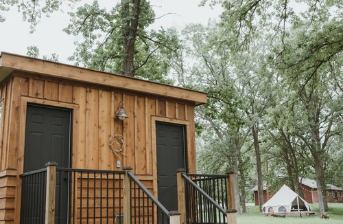 Battle Lake RV Rental | Cedar Tent at The Grove Glamping