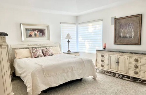 New York Mills House | Cheerful two bedroom home with patio