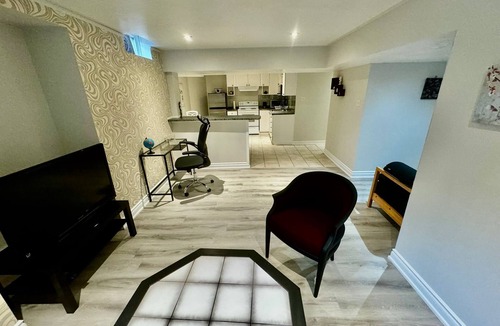 East Credit Apartment | Cozy Morden Basement Suite apartment in Heart of Mississauga.