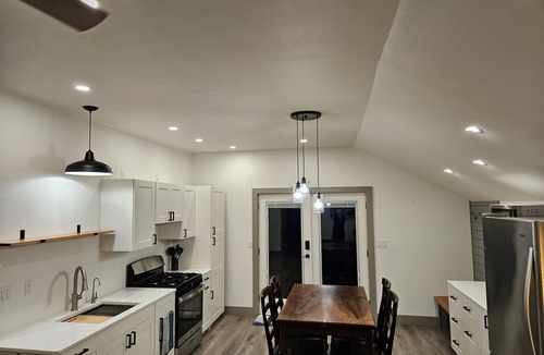 Brownsville Apartment | Cozy, private apt in small river town with short drive to city-border WI and IA.