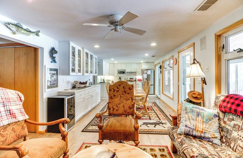 Walker House | Dock, Deck & Fire Pit: Lakefront Home in Walker!