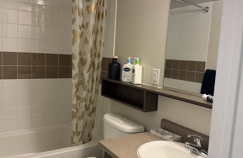 Bay Street Corridor Hotel | Downtown Toronto 1 Bed 1 Bath | Queen Bed, Pool Table Steps From The CN Tower|