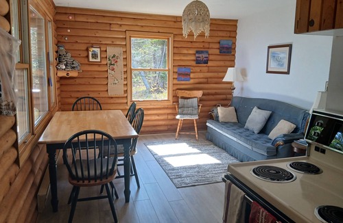 Richmond County Cottage | Eberhards log cottage1 , right on the Lake, private, scenic, gorgeous beach