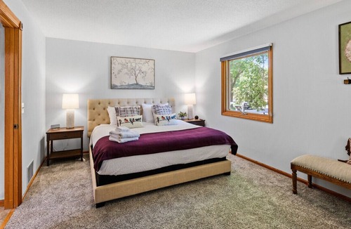 Maple Grove House | Escape to Quiet Garden Retreat in Maple Grove - 5BR, Sauna, Fitness Room & More!