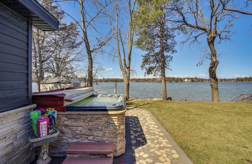 Zimmerman Cabin | Fire Pit + Dock: Lakefront Cabin in Zimmerman!