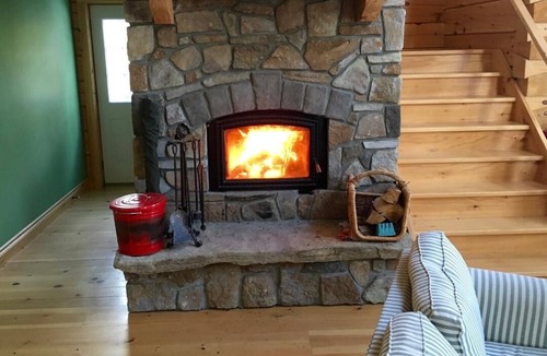 Marmora and Lake Cottage | Firefly Lodge - remote BOAT-ACCESS waterfront log home