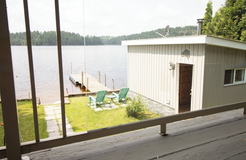 Sudbury District Cottage | Four Season Serene Lake House with Stunning Lake Views, Private Dock and Sauna.