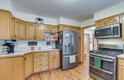 Moorhead House | Hot Tub & Fenced Backyard: Moorhead Home!