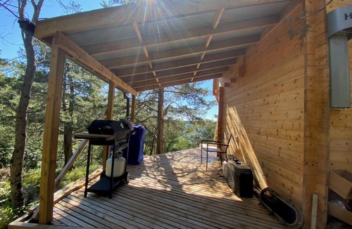 Frontenac Cabin | Kiltearn on the Peak: Cozy off-grid tiny house with an amazing lake view