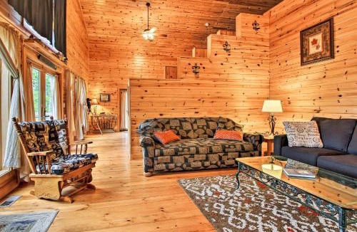 Nevis House | Lakefront Cabin with Private Deck, Dock and Fire Pit!