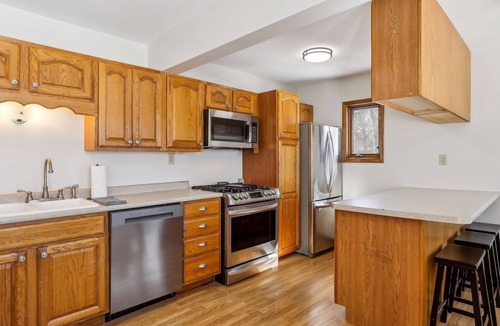 Ramsey County House | Lakefront Getaway: Hot Tub, Firepit & Fireplaces! 3 Bedroom Home by RedAwning