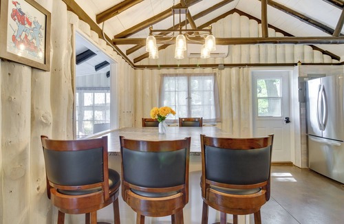 Motley Cabin | Lakefront Motley Cabin w/Private Deck + Dock!