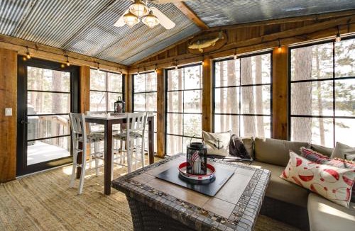 Nevis House | Lakefront Nevis Cabin Escape with Hot Tub!