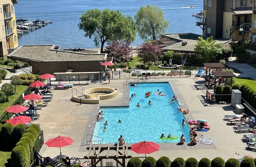 Westbank Condo | Lakefront, pool, hot tub, exc room. Book now for Aug 16