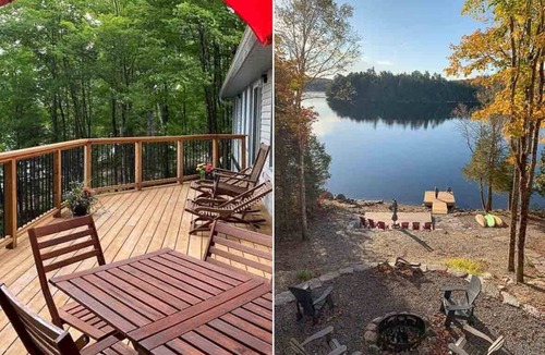 Trent Lakes Cottage | Lakeview Retreat - Kawartha Cottage with Beautiful Waterfront Deck, Fireplace