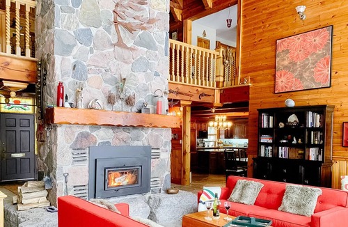 Carden House | Large Muskoka Waterfront Family Cottage with Private Beach near Orillia