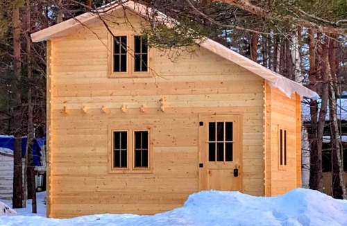 Weslemkoon Cabin | Loft Pine Cabin with Lake and Crown Land Access | Dog-Friendly