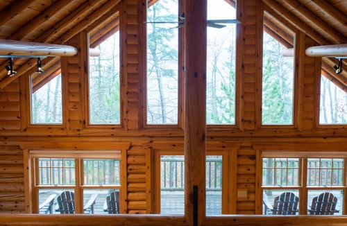 Waubun Cabin | Log Cabin On Scenic Juggler Lake ~ Dramatic Sunset Views!