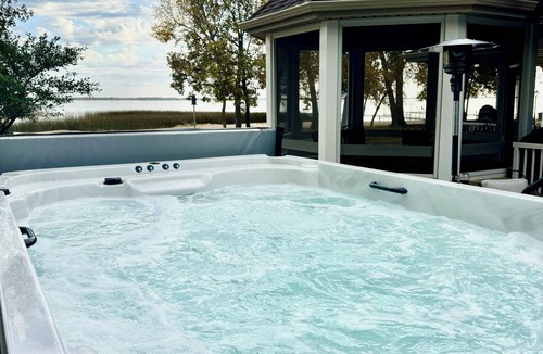 Otter Tail Township House | Luxury Lakefront Oasis: hot tub, Game Room & flat Private Beach!
