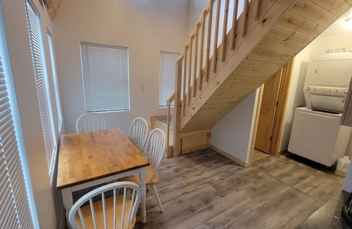 Longville Cabin | Modern Cozy Woman Lake Woodland Cabin, 24 acres, lakeshore, woodstove, AC, Wi-fi