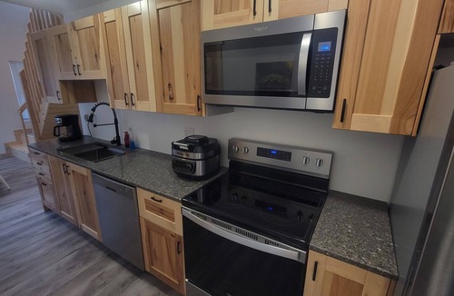 Longville Cabin | Modern Cozy Woman Lake Woodland Cabin, 24 acres, lakeshore, woodstove, AC, Wi-fi