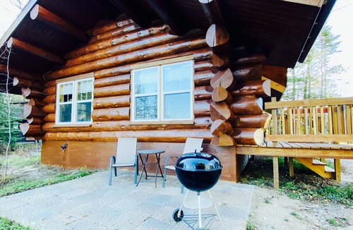 Marcell Cabin | NEW CABIN W/LAKE VIEW! 2PersonJacuzzi.GasFireplace.Beach.Patio.Wifi.Kayaks.Canoe