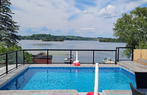 Kawartha Lakes House | Newly built, 6 bedroom, waterfront house with pool and hot tub.