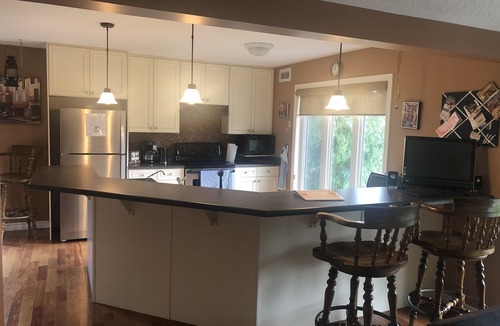 West Grey House | Private country suite, luxurious hot tub, open concept, King bed, pet friendly.