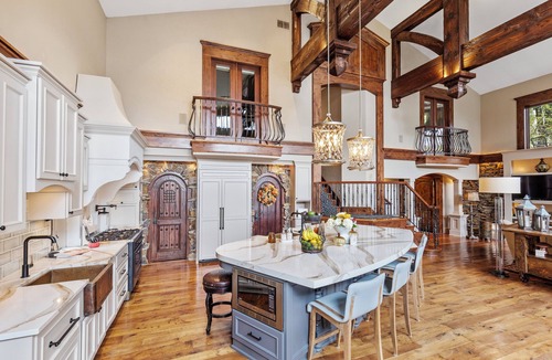 Chanhassen House | Private Grand Lodge with pool, lake & pickleball courts