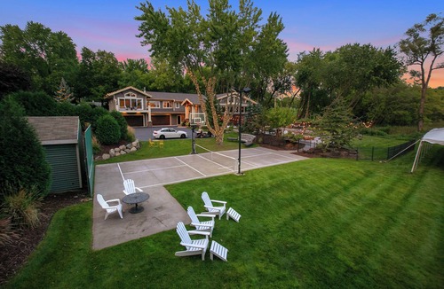 Chanhassen House | Private Grand Lodge with pool, lake & pickleball courts
