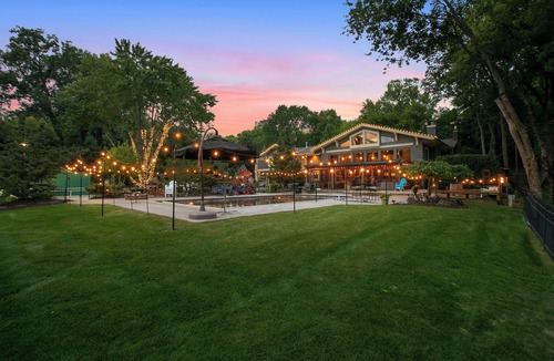 Chanhassen House | Private Grand Lodge with pool, lake & pickleball courts