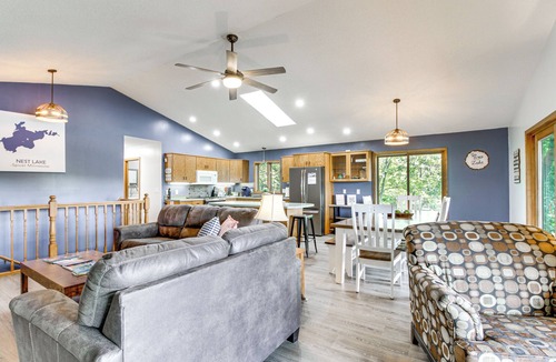 Spicer House | Private Lakefront Retreat w/Hot Tub, Deck & Views