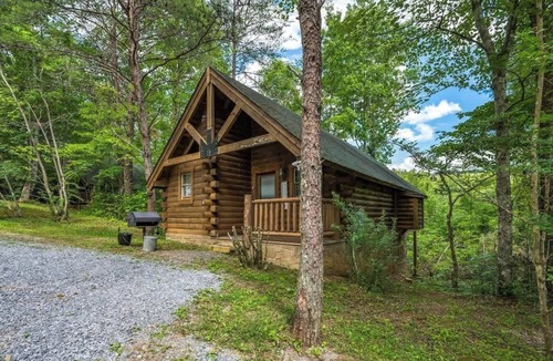 Sevierville Cabin | Private Studio Log Cabin! Hot Tub,Fireplace,Relax!