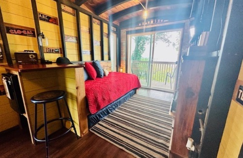 Lake City Resort | Quirky unique caboose style stay close to quaint river towns and Lake Pepin!
