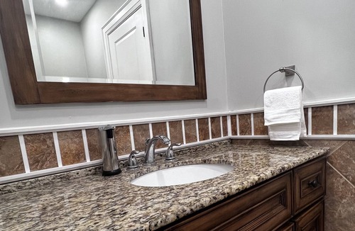 Bethany House | Relax in a cozy Bungalow w/fire pit, pool and an abundance of tr