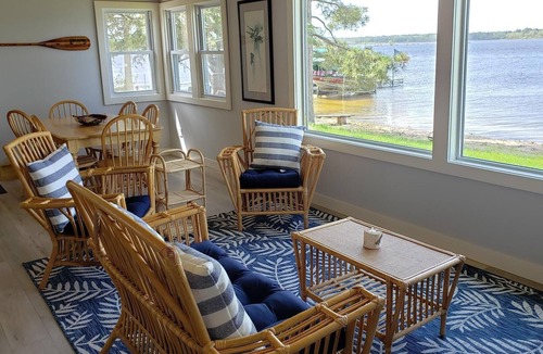 Bemidji Cabin | Remodeled Beachfront Cabin on Wolf Lake w/ dock & firepit!